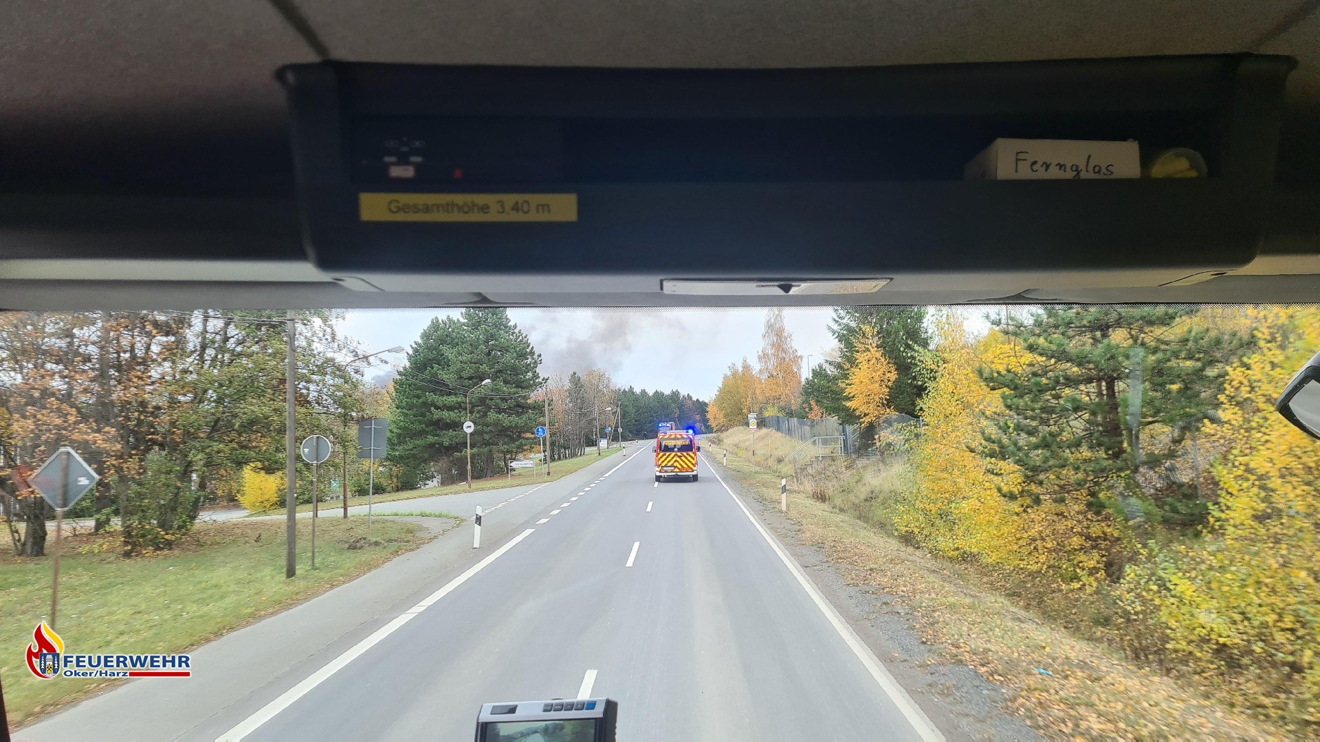 31.10.2025 - Brandeinsatz bei Industriebetrieb zwischen Oker und Harlingerode